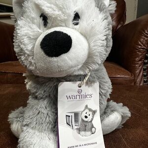 Warmies Gray Plush Husky